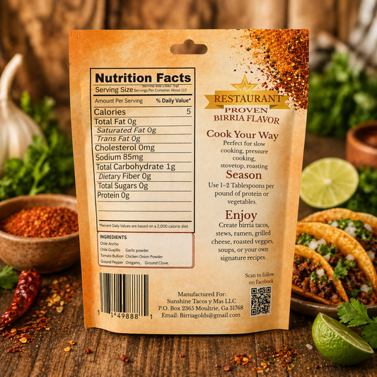 Birria Gold Seasoning – Authentic Birria Flavor